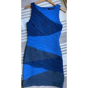 BCBG color block dress, M